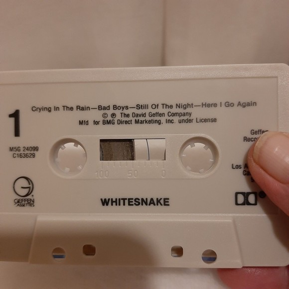 Whitesnake Self-Titled Cassette Tape 1987 Geffen Records Metal Hard Rock READ - Picture 5 of 8